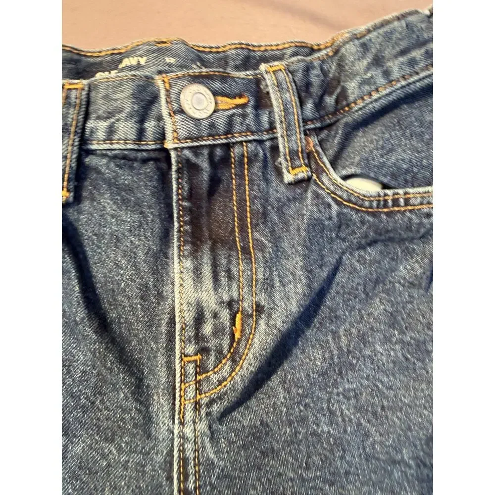 Old Navy Baggy Boys Size 12 Denim Blue Jeans adjustable waist pockets